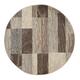 Miranda Haus Geometric Modern Patchwork Polypropylene Indoor Area Rug