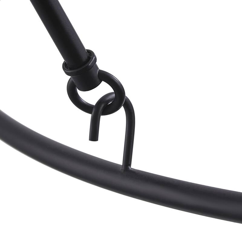 18-Lights Black Wagon Wheel Candle Chandelier - 49.2"D×5.1"W×130.4"H(Adjustable)