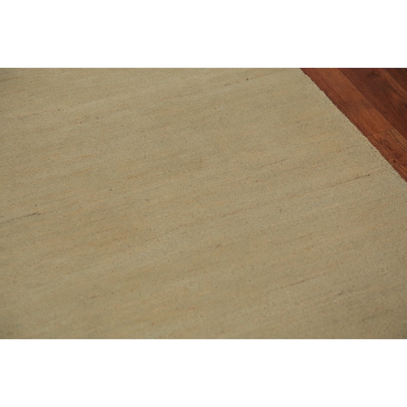 Modern Gabbeh Oriental Runner Rug Hand-Knotted Wool Carpet - 3'0" x 11'0"