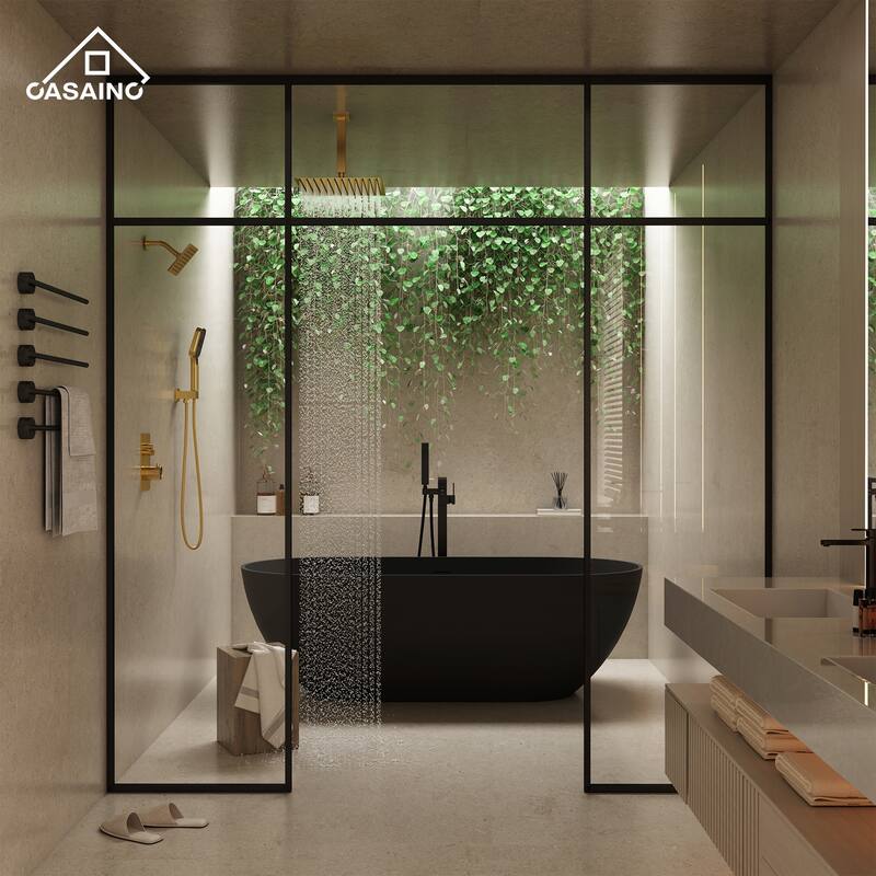 Celling 12 Inch Rainfall Shower Head 3 Function Thermostatic Shower System