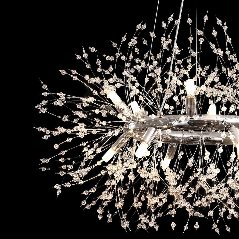 12/20-Light Modern Firework Dandelion Crystal Chandelier(Bulb Included)