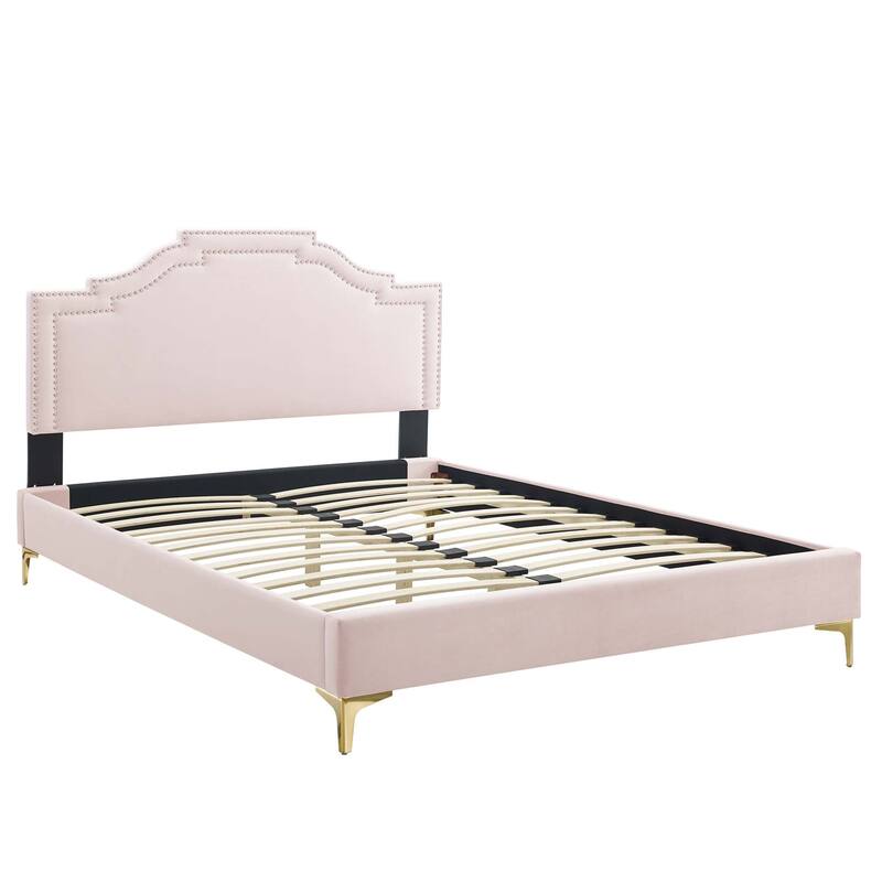 Adelaide Performance Velvet King Platform Bed