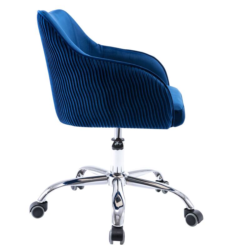 Corvus Braff Velvet Upholstered Adjustable Ergonomic Office Chair