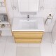 preview thumbnail 71 of 152, Floating Bathroom Vanity with Integrated Resin Top
