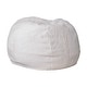 preview thumbnail 158 of 191, Small Refillable Bean Bag Chair for Kids and Teens White Furry