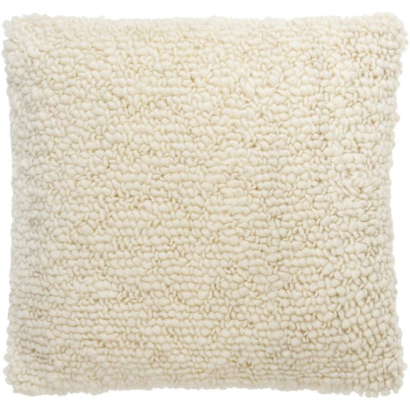 Paula Farmhouse Solid Color Accent Pillow