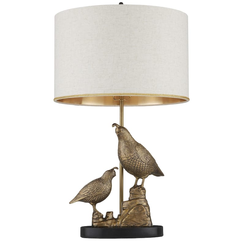 Currey & Company Codorniz Brass Table Lamp - 30"h x 17"dia
