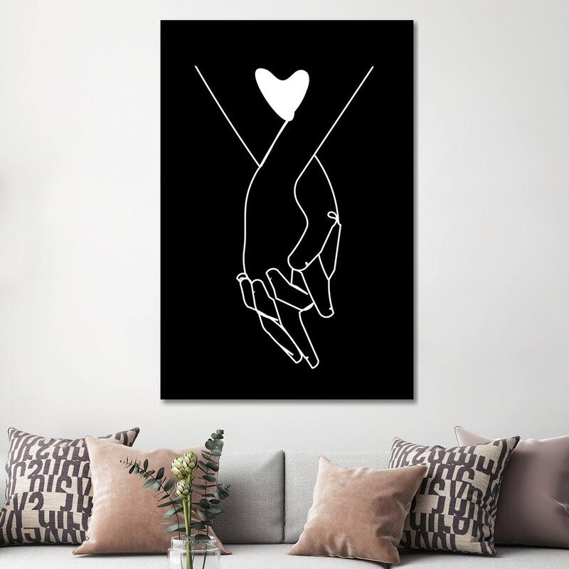 iCanvas "Holding Hands" by Kiki C Landon Canvas Print