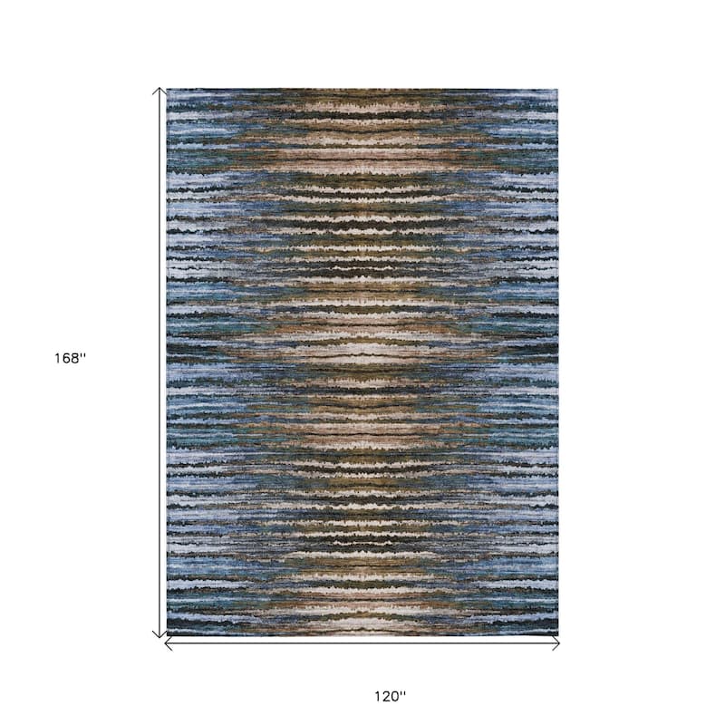 Vara Stripe Low Maintenance Classic Elegance Outdoor Rug
