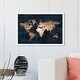 preview thumbnail 10 of 19, Oliver Gal 'Mapamundi Copper' Maps and Flags Framed Wall Art Prints World Maps - Bronze, Blue 30 x 20 - White