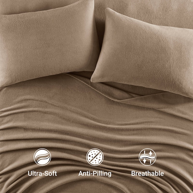 Madison Park Micro Fleece Bed Sheet Set