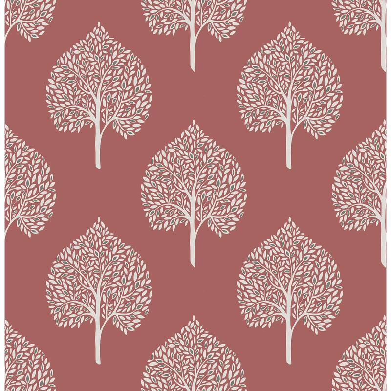 A-Street Prints Grove Coral Tree Wallpaper