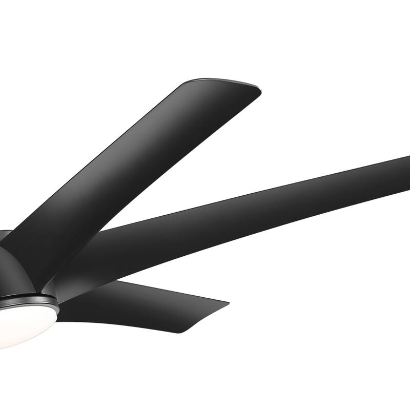 65-in Gold Large Indoor Ceiling Fan with Light Remote-6 blade
