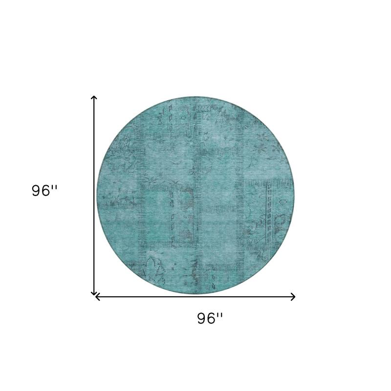 HomeRoots Patchwork Transitional Rectangle Outdoor Rug