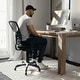 preview thumbnail 5 of 17, Nicholas Mid-Back Black Mesh Multifunction Executive Swivel Ergonomic Office Chair with Adjustable Arms
