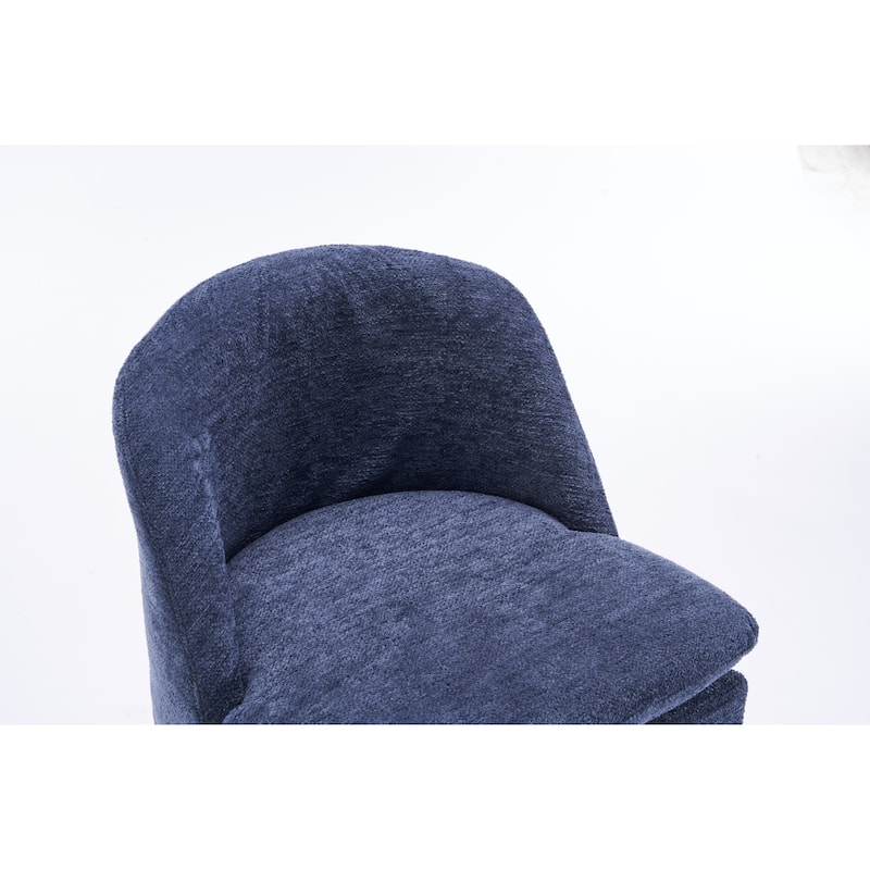 Upholstery Dining Chairs With Universal Wheels Set of 2