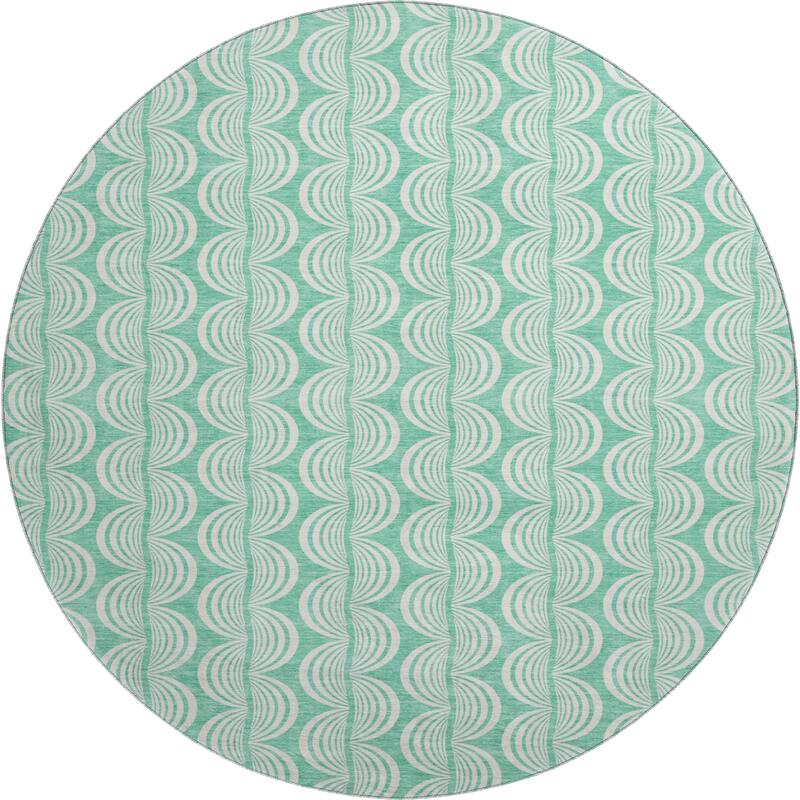 Premium Washable Super Soft Modern Scallop Mayfield Rug