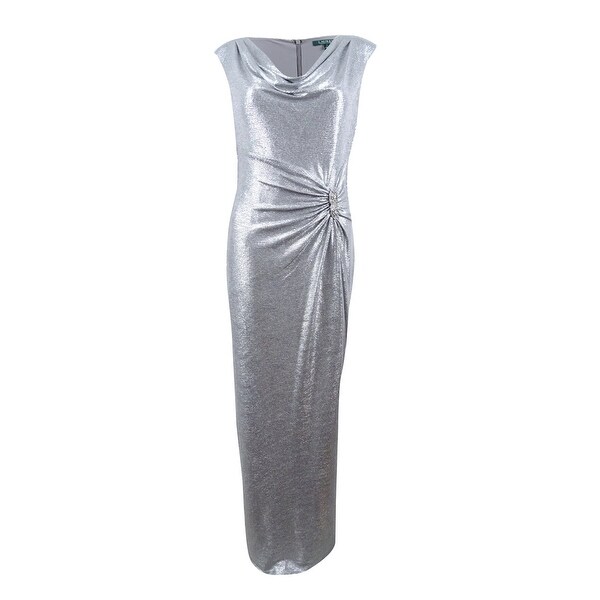 silver ralph lauren dress