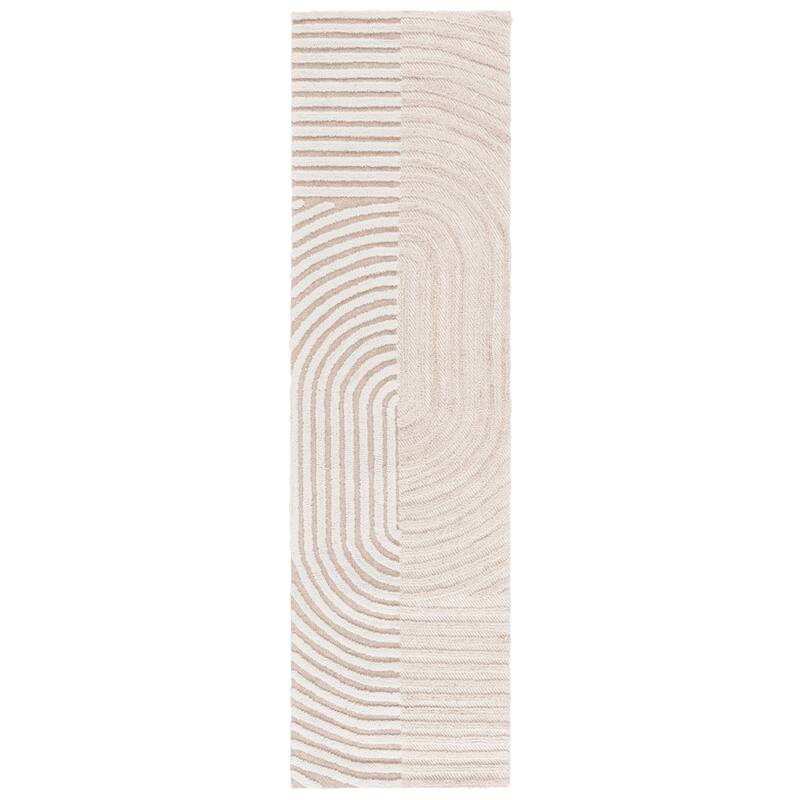 SAFAVIEH Handmade Southampton Alexandr Casual Rug - 2'3" x 8' Runner - Ivory/Beige