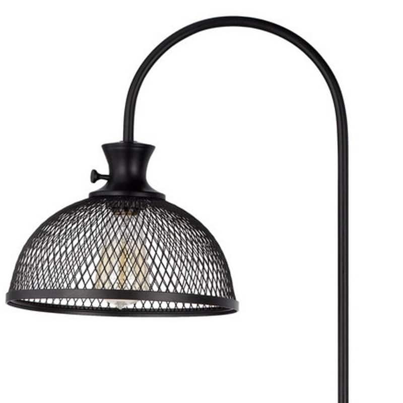 61 Inch Adjustable Floor Lamp with Bronze Dome Shade for Living Room - 61" x 16.125" x 11"