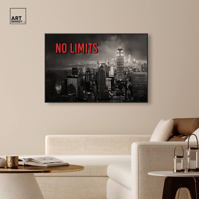 No Limits City Canvas by Art Remedy