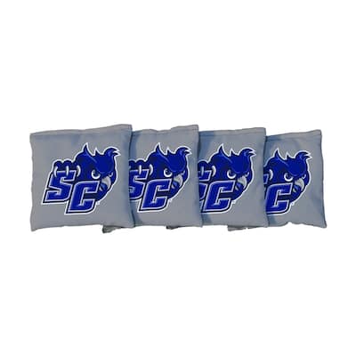 Southern Connecticut State Owls Grey Cornhole Bags