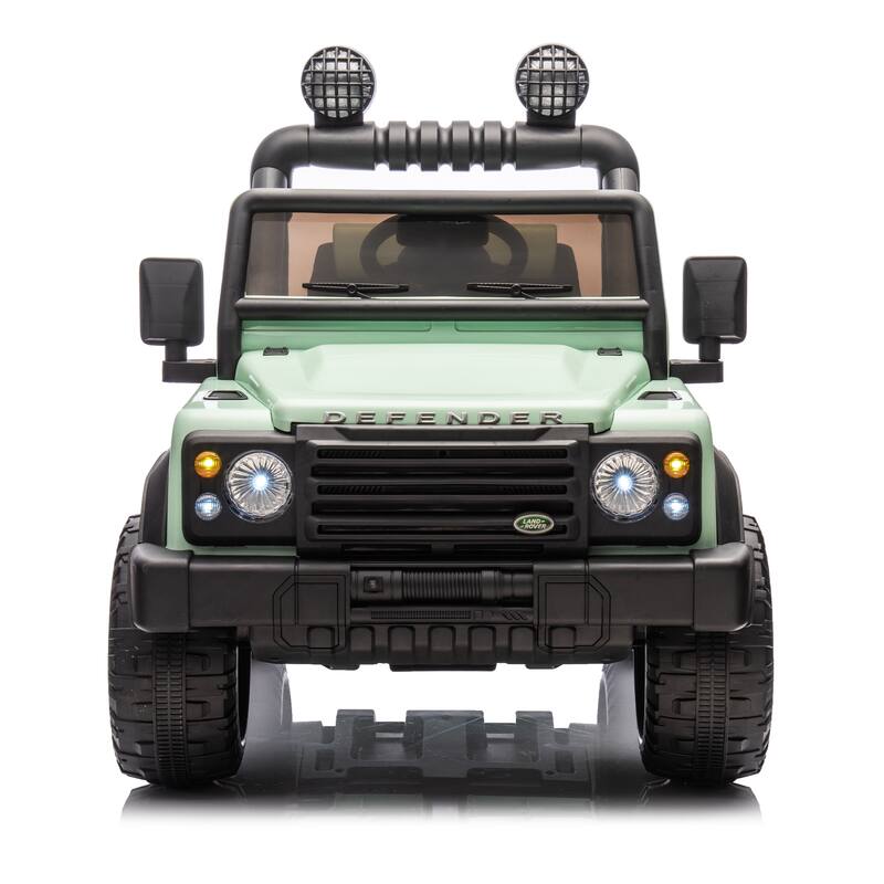 24V Land Rover Defender Kids Ride-On Car, Remote Control, Dual 55W Motors, Bluetooth, LED Lights, Ages 3-7