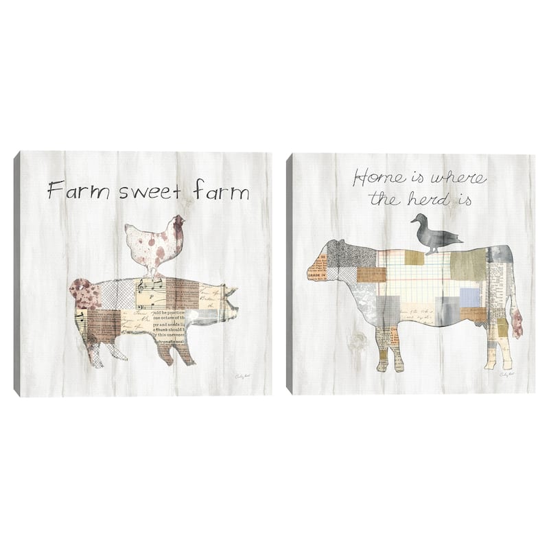 Farm Family VII, Farm Family VI Canvas Art Prints
