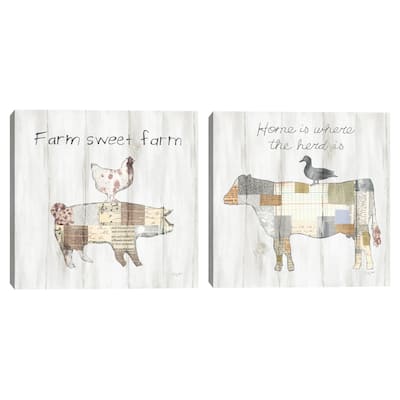Farm Family VII, Farm Family VI Canvas Art Prints