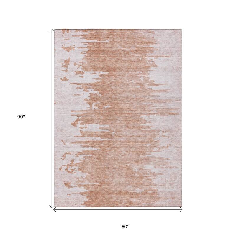 HomeRoots Abstract Transitional Rectangle Outdoor Rug