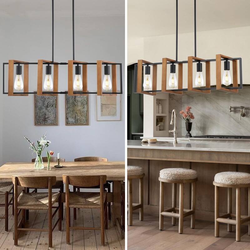 Kitchen Island Lighting Fixture, Dining Room 4 Lights Chandeliers
