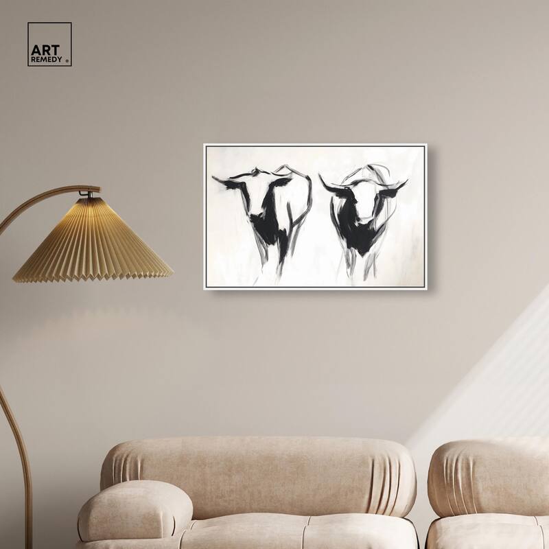 Bovine I Canvas by Art Remedy