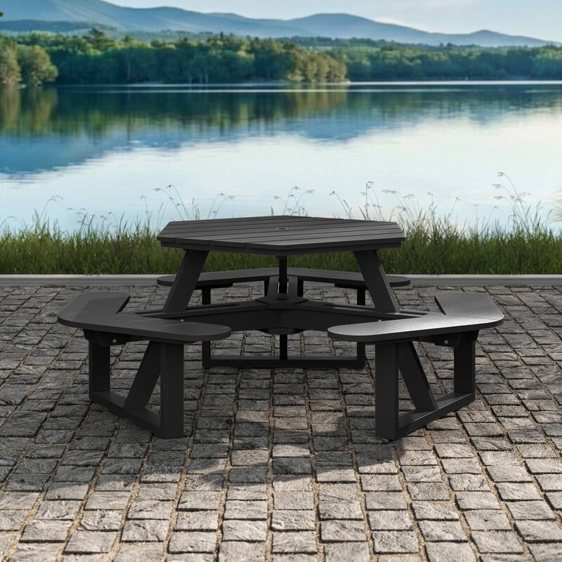 Shoreline Hexagon Picnic Table