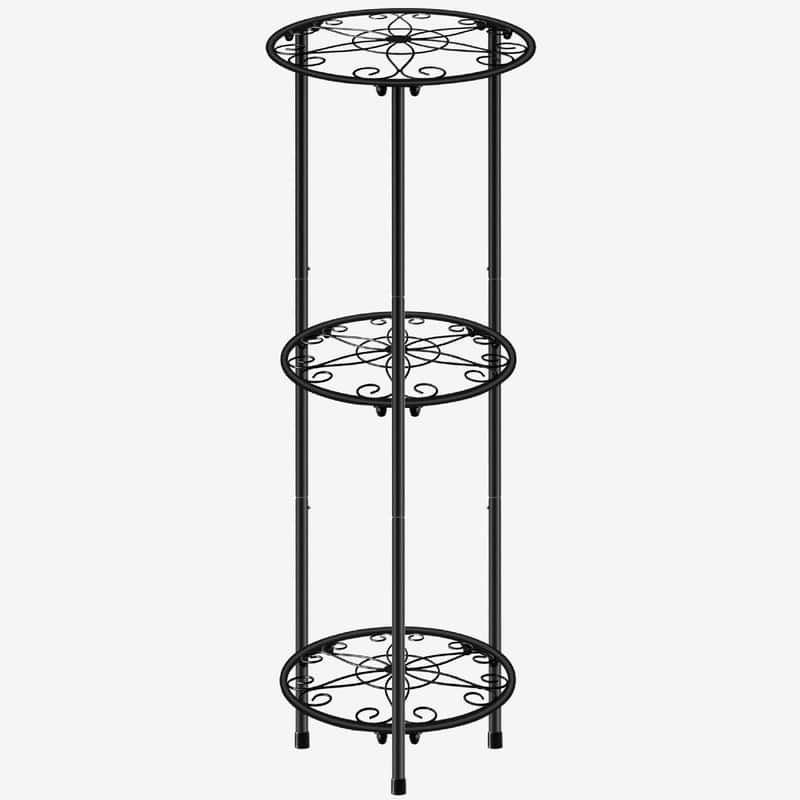 Plant Stand Indoor Outdoor - 11x 11 x 32.3 inches - Black