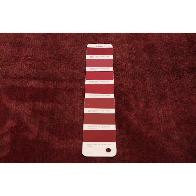 ECARPETGALLERY Hand-knotted Color Transition Burgundy Wool Rug - 6'6 x 10'0
