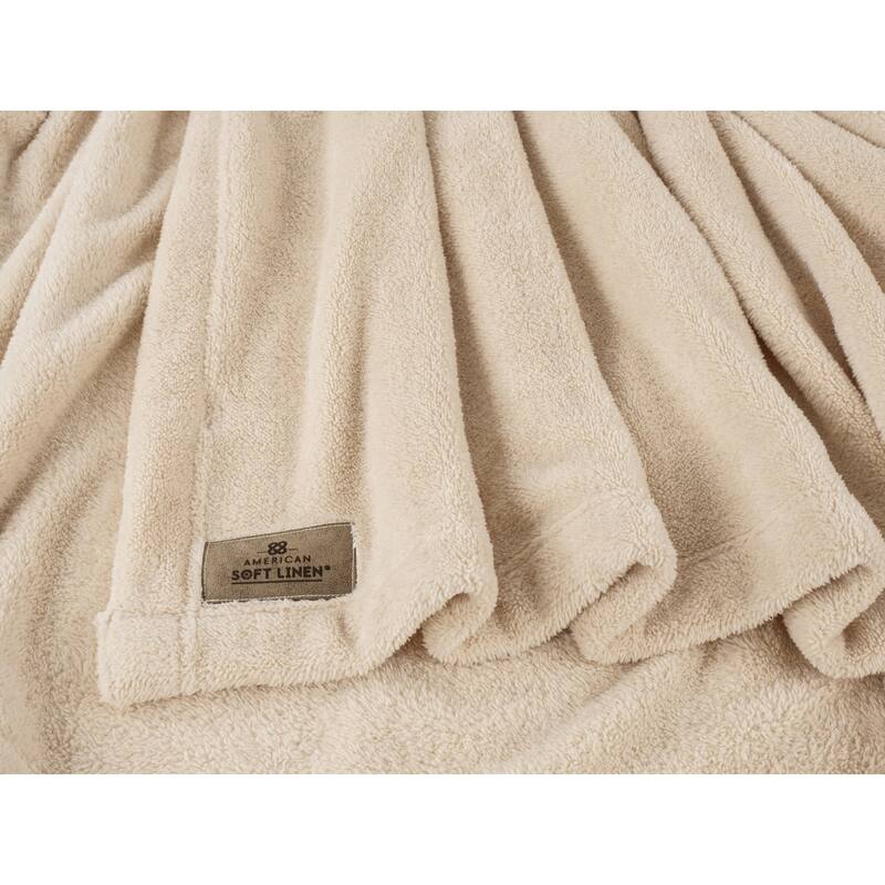 American Soft Linen Bedding Fleece Blanket
