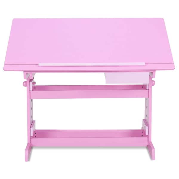 Shop Gymax Adjustable Wooden Drafting Table Art Craft Drawing