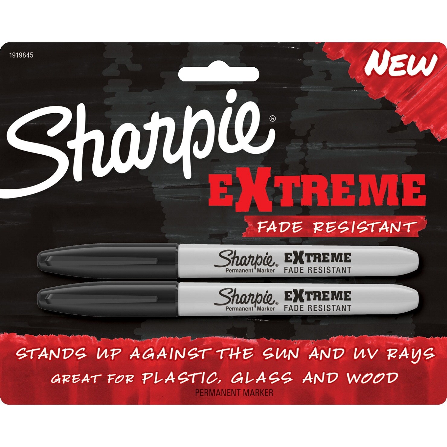 Black Fine Tip Sharpie Permanent Markers Pack of 2