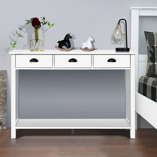 Shop Costway 47 Console Table Hall Table Side Desk Accent Table