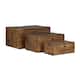 Option 12", 10", 8"W - Brown - Tree and Branch Carvings