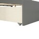 preview thumbnail 3 of 6, Twin Wood Platform Kids Bed with 2-Drawers, Durable White Finish, Solid Wood Frame, Headboard & Footboard, Easy Assembly, Grey