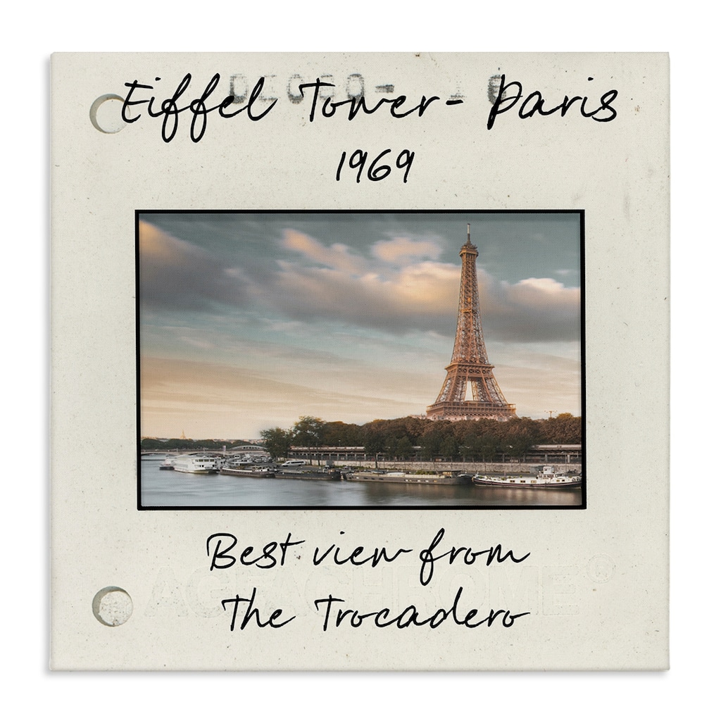 Stupell Vintage Travel Eiffel Tower Canvas Wall Art Design By Danita Delimont