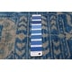preview thumbnail 8 of 7, ECARPETGALLERY Hand-knotted Mamluk Blue Wool Rug - 12' x 14' 10"