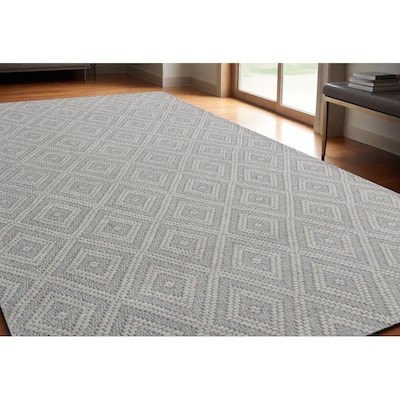 Movar Geometric Modern Non Skid Woven Area Rug By HomeRoots