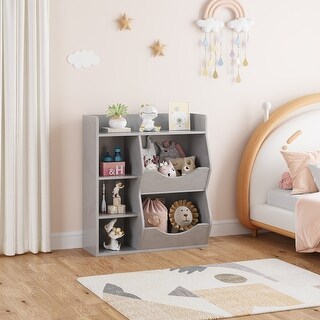 Kid's Toy Storage Organizer and Bookshelf