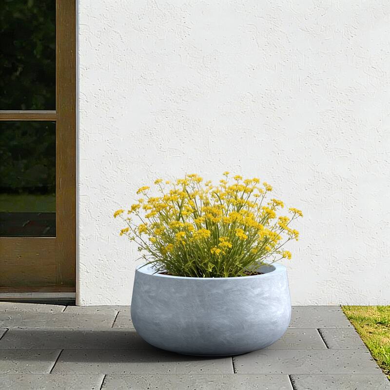 Concrete Round Planter / Pot Indoor & Outdoro Planter Bowl