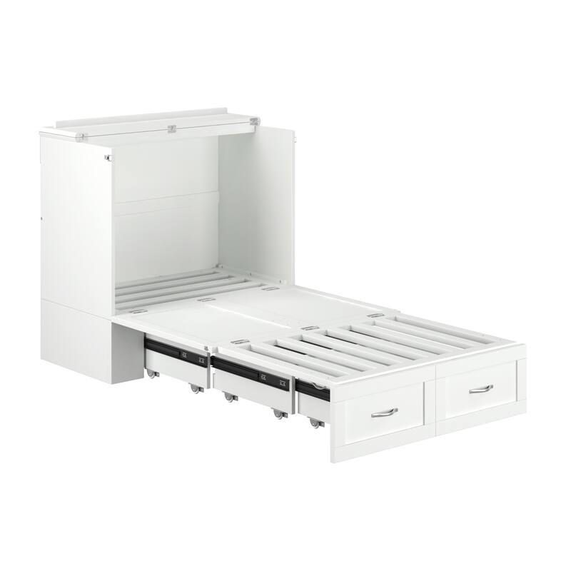 Hamilton Murphy Bed Chest with Mattress and Storage Drawer