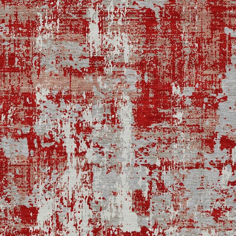 HomeRoots Abstract Transitional Rectangle Outdoor Rug
