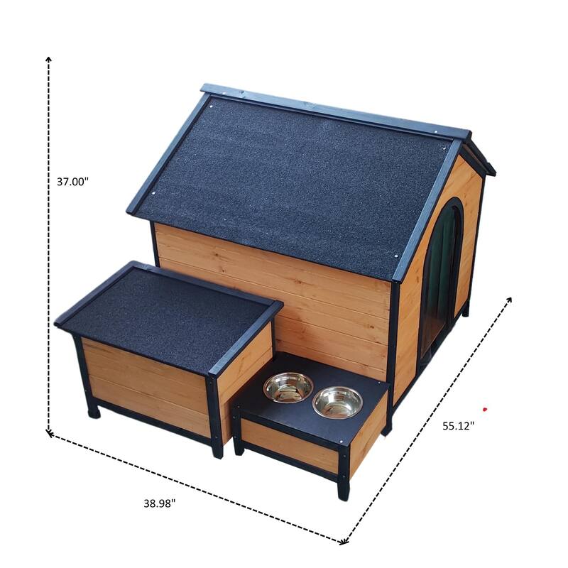 Wearable and Strong Dog House for Playground, 55.12" L x 38.98" W x 37.00" H
