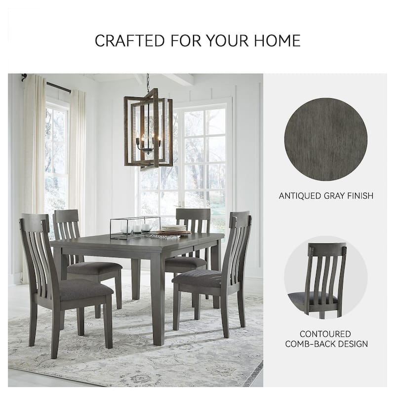 Hallanden Gray Upholstered Dining Chair, Set of 2 - 20"W x 23"D x 41"H